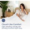 imageBamboo Sheets Full Size  Cooling Sheets for Full  100 Rayon Derived from Bamboo  Ultra Soft Breathable ampamp Hotel Luxury Bedding  1 Flat ampamp 1 Fitted ampamp 2 Pillowcases w 16 Inch Deep Pockets  White01  White