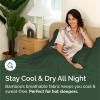 imageBamboo Sheets Full Size  Cooling Sheets for Full  100 Rayon Derived from Bamboo  Ultra Soft Breathable ampamp Hotel Luxury Bedding  1 Flat ampamp 1 Fitted ampamp 2 Pillowcases w 16 Inch Deep Pockets  White06  Emerald Green