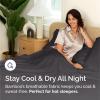 imageBamboo Sheets Full Size  Cooling Sheets for Full  100 Rayon Derived from Bamboo  Ultra Soft Breathable ampamp Hotel Luxury Bedding  1 Flat ampamp 1 Fitted ampamp 2 Pillowcases w 16 Inch Deep Pockets  White03  Dark Grey
