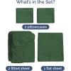 imageBamboo Sheets Full Size  Cooling Sheets for Full  100 Rayon Derived from Bamboo  Ultra Soft Breathable ampamp Hotel Luxury Bedding  1 Flat ampamp 1 Fitted ampamp 2 Pillowcases w 16 Inch Deep Pockets  White06  Emerald Green