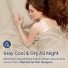 imageBamboo Sheets Full Size  Cooling Sheets for Full  100 Rayon Derived from Bamboo  Ultra Soft Breathable ampamp Hotel Luxury Bedding  1 Flat ampamp 1 Fitted ampamp 2 Pillowcases w 16 Inch Deep Pockets  White05  Wheat