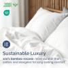imageBamboo Sheets Full Size  Cooling Sheets for Full  100 Rayon Derived from Bamboo  Ultra Soft Breathable ampamp Hotel Luxury Bedding  1 Flat ampamp 1 Fitted ampamp 2 Pillowcases w 16 Inch Deep Pockets  White01  White