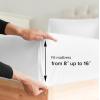 imageCGK Unlimited Queen Size Bed Sheets Cooling ampamp Breathable 60 Polyester 40 Rayon Derived from Bamboo Super Soft Comfy Sheets for Hot Sleepers to Stay Cool Queen Light Grey01  White