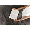 imageCGK Unlimited Queen Size Bed Sheets Cooling ampamp Breathable 60 Polyester 40 Rayon Derived from Bamboo Super Soft Comfy Sheets for Hot Sleepers to Stay Cool Queen Light Grey03  Dark Grey