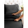 imageCGK Unlimited Queen Size Bed Sheets Cooling ampamp Breathable 60 Polyester 40 Rayon Derived from Bamboo Super Soft Comfy Sheets for Hot Sleepers to Stay Cool Queen Light Grey10  Black