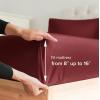 imageCGK Unlimited Queen Size Bed Sheets Cooling ampamp Breathable 60 Polyester 40 Rayon Derived from Bamboo Super Soft Comfy Sheets for Hot Sleepers to Stay Cool Queen Light Grey11  Burgundy
