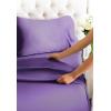 imageCGK Unlimited Queen Size Bed Sheets Cooling ampamp Breathable 60 Polyester 40 Rayon Derived from Bamboo Super Soft Comfy Sheets for Hot Sleepers to Stay Cool Queen Light Grey14  Purple