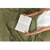 imageCGK Unlimited Queen Size Bed Sheets Cooling ampamp Breathable 60 Polyester 40 Rayon Derived from Bamboo Super Soft Comfy Sheets for Hot Sleepers to Stay Cool Queen Light Grey12  Sage Green