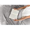 imageCGK Unlimited Queen Size Bed Sheets Cooling ampamp Breathable 60 Polyester 40 Rayon Derived from Bamboo Super Soft Comfy Sheets for Hot Sleepers to Stay Cool Queen Light Grey02  Light Grey