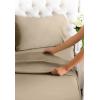 imageCGK Unlimited Queen Size Bed Sheets Cooling ampamp Breathable 60 Polyester 40 Rayon Derived from Bamboo Super Soft Comfy Sheets for Hot Sleepers to Stay Cool Queen Light Grey04  Cream