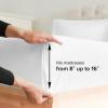 imageCGK Unlimited Queen Size Bed Sheets Cooling ampamp Breathable 60 Polyester 40 Rayon Derived from Bamboo Super Soft Comfy Sheets for Hot Sleepers to Stay Cool Queen Light Grey01  White