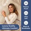 imageExtra Thick Heavyweight Full Size 4 Piece Sheet Set  High End Super Luxury Bed Set  Premium Heavyweight Hotel Quality Sheets with Deep Pockets  EasyFit  UltraSoft Warm and Wrinkle Free  Black04  Wheat