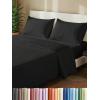 imageExtra Thick Heavyweight Full Size 4 Piece Sheet Set  High End Super Luxury Bed Set  Premium Heavyweight Hotel Quality Sheets with Deep Pockets  EasyFit  UltraSoft Warm and Wrinkle Free  Black06  Black