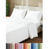 imageExtra Thick Heavyweight Full Size 4 Piece Sheet Set  High End Super Luxury Bed Set  Premium Heavyweight Hotel Quality Sheets with Deep Pockets  EasyFit  UltraSoft Warm and Wrinkle Free  Black01  White