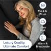 imageExtra Thick Heavyweight Full Size 4 Piece Sheet Set  High End Super Luxury Bed Set  Premium Heavyweight Hotel Quality Sheets with Deep Pockets  EasyFit  UltraSoft Warm and Wrinkle Free  Black06  Black