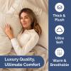 imageExtra Thick Heavyweight Full Size 4 Piece Sheet Set  High End Super Luxury Bed Set  Premium Heavyweight Hotel Quality Sheets with Deep Pockets  EasyFit  UltraSoft Warm and Wrinkle Free  Black04  Wheat