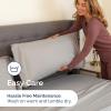 imageExtra Thick Heavyweight Full Size 4 Piece Sheet Set  High End Super Luxury Bed Set  Premium Heavyweight Hotel Quality Sheets with Deep Pockets  EasyFit  UltraSoft Warm and Wrinkle Free  Black02  Light Grey