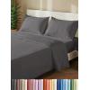 imageExtra Thick Heavyweight Full Size 4 Piece Sheet Set  High End Super Luxury Bed Set  Premium Heavyweight Hotel Quality Sheets with Deep Pockets  EasyFit  UltraSoft Warm and Wrinkle Free  Black03  Dark Grey