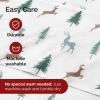 imageFlannel Christmas Sheets  100 Cotton Flannel Set  King Size Sheets  Extra Soft ampamp Cozy  Thick Warm Heavyweight Winter Bedding  Christmas Trees Deep Pocket Holiday Sets for Women Men ampamp Kids08  Reindeer Forest