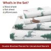 imageFlannel Christmas Sheets  100 Cotton Flannel Set  King Size Sheets  Extra Soft ampamp Cozy  Thick Warm Heavyweight Winter Bedding  Christmas Trees Deep Pocket Holiday Sets for Women Men ampamp Kids08  Reindeer Forest