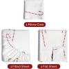 imageFlannel Christmas Sheets  100 Cotton Flannel Set  Queen Size Sheets  Extra Soft ampamp Cozy Thick Warm Heavyweight Winter Bedding  Christmas Trees Deep Pocket Holiday Sets for Women Men ampamp Kids03  Candy Cane