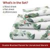imageFlannel Christmas Sheets  100 Cotton Flannel Set  Queen Size Sheets  Extra Soft ampamp Cozy Thick Warm Heavyweight Winter Bedding  Christmas Trees Deep Pocket Holiday Sets for Women Men ampamp Kids07  Wreaths