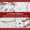 imageFlannel Christmas Sheets  100 Cotton Flannel Set  Queen Size Sheets  Extra Soft ampamp Cozy Thick Warm Heavyweight Winter Bedding  Christmas Trees Deep Pocket Holiday Sets for Women Men ampamp Kids07  Wreaths