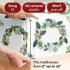 imageFlannel Christmas Sheets  100 Cotton Flannel Set  Queen Size Sheets  Extra Soft ampamp Cozy Thick Warm Heavyweight Winter Bedding  Christmas Trees Deep Pocket Holiday Sets for Women Men ampamp Kids07  Wreaths