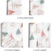 imageFlannel Christmas Sheets  100 Cotton Flannel Set  Queen Size Sheets  Extra Soft ampamp Cozy Thick Warm Heavyweight Winter Bedding  Christmas Trees Deep Pocket Holiday Sets for Women Men ampamp Kids02  Christmas Tree 2