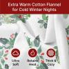 imageFlannel Christmas Sheets  100 Cotton Flannel Set  Queen Size Sheets  Extra Soft ampamp Cozy Thick Warm Heavyweight Winter Bedding  Christmas Trees Deep Pocket Holiday Sets for Women Men ampamp Kids07  Wreaths
