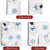 imageQueen Christmas Buffalo Plaid BampampW Sheet Set  Holiday Xmas Pattern Bedding Set  Deep Pockets  Snug Fit  4 Piece  Wrinkle Free  Comfy Festive Winter  Holiday Sheets for Women Men Kids ampamp TeensSnowman