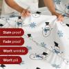 imageQueen Christmas Buffalo Plaid BampampW Sheet Set  Holiday Xmas Pattern Bedding Set  Deep Pockets  Snug Fit  4 Piece  Wrinkle Free  Comfy Festive Winter  Holiday Sheets for Women Men Kids ampamp TeensSnowman