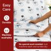 imageQueen Christmas Buffalo Plaid BampampW Sheet Set  Holiday Xmas Pattern Bedding Set  Deep Pockets  Snug Fit  4 Piece  Wrinkle Free  Comfy Festive Winter  Holiday Sheets for Women Men Kids ampamp TeensSnowman