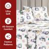 imageQueen Christmas Buffalo Plaid BampampW Sheet Set  Holiday Xmas Pattern Bedding Set  Deep Pockets  Snug Fit  4 Piece  Wrinkle Free  Comfy Festive Winter  Holiday Sheets for Women Men Kids ampamp Teens35  Playful Penguins