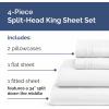 imageRV King Size Sheet Set 72 x 80  4 Piece RV King Bed Sheets  Soft Breathable and Cooling  Designed for Bunks Trailers ampamp Campers  Fits 8 to 10quot Mattress  Luxury Bedding ampamp Wrinkle Free  WhiteWhite