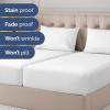 imageRV King Size Sheet Set 72 x 80  4 Piece RV King Bed Sheets  Soft Breathable and Cooling  Designed for Bunks Trailers ampamp Campers  Fits 8 to 10quot Mattress  Luxury Bedding ampamp Wrinkle Free  WhiteWhite