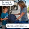 imageRV King Size Sheet Set 72 x 80  4 Piece RV King Bed Sheets  Soft Breathable and Cooling  Designed for Bunks Trailers ampamp Campers  Fits 8 to 10quot Mattress  Luxury Bedding ampamp Wrinkle Free  WhiteNavy Blue