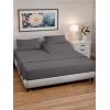 imageRV King Size Sheet Set 72 x 80  4 Piece RV King Bed Sheets  Soft Breathable and Cooling  Designed for Bunks Trailers ampamp Campers  Fits 8 to 10quot Mattress  Luxury Bedding ampamp Wrinkle Free  WhiteDark Grey