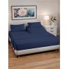 imageRV King Size Sheet Set 72 x 80  4 Piece RV King Bed Sheets  Soft Breathable and Cooling  Designed for Bunks Trailers ampamp Campers  Fits 8 to 10quot Mattress  Luxury Bedding ampamp Wrinkle Free  WhiteNavy Blue
