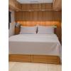 imageRV King Size Sheet Set 72 x 80  4 Piece RV King Bed Sheets  Soft Breathable and Cooling  Designed for Bunks Trailers ampamp Campers  Fits 8 to 10quot Mattress  Luxury Bedding ampamp Wrinkle Free  WhiteLight Grey