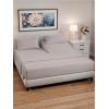 imageRV King Size Sheet Set 72 x 80  4 Piece RV King Bed Sheets  Soft Breathable and Cooling  Designed for Bunks Trailers ampamp Campers  Fits 8 to 10quot Mattress  Luxury Bedding ampamp Wrinkle Free  WhiteLight Grey
