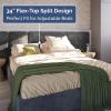 imageRV King Size Sheet Set 72 x 80  4 Piece RV King Bed Sheets  Soft Breathable and Cooling  Designed for Bunks Trailers ampamp Campers  Fits 8 to 10quot Mattress  Luxury Bedding ampamp Wrinkle Free  WhiteWheat