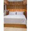imageRV King Size Sheet Set 72 x 80  4 Piece RV King Bed Sheets  Soft Breathable and Cooling  Designed for Bunks Trailers ampamp Campers  Fits 8 to 10quot Mattress  Luxury Bedding ampamp Wrinkle Free  WhiteWhite