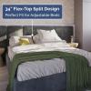 imageRV King Size Sheet Set 72 x 80  4 Piece RV King Bed Sheets  Soft Breathable and Cooling  Designed for Bunks Trailers ampamp Campers  Fits 8 to 10quot Mattress  Luxury Bedding ampamp Wrinkle Free  WhiteLight Grey