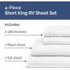 imageRV King Size Sheet Set 72 x 80  4 Piece RV King Bed Sheets  Soft Breathable and Cooling  Designed for Bunks Trailers ampamp Campers  Fits 8 to 10quot Mattress  Luxury Bedding ampamp Wrinkle Free  WhiteWhite