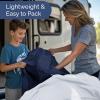 imageRV King Size Sheet Set 72 x 80  4 Piece RV King Bed Sheets  Soft Breathable and Cooling  Designed for Bunks Trailers ampamp Campers  Fits 8 to 10quot Mattress  Luxury Bedding ampamp Wrinkle Free  WhiteNavy Blue