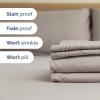 imageRV King Size Sheet Set 72 x 80  4 Piece RV King Bed Sheets  Soft Breathable and Cooling  Designed for Bunks Trailers ampamp Campers  Fits 8 to 10quot Mattress  Luxury Bedding ampamp Wrinkle Free  WhiteLight Grey