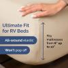 imageRV King Size Sheet Set 72 x 80  4 Piece RV King Bed Sheets  Soft Breathable and Cooling  Designed for Bunks Trailers ampamp Campers  Fits 8 to 10quot Mattress  Luxury Bedding ampamp Wrinkle Free  WhiteWheat