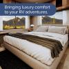 imageRV King Size Sheet Set 72 x 80  4 Piece RV King Bed Sheets  Soft Breathable and Cooling  Designed for Bunks Trailers ampamp Campers  Fits 8 to 10quot Mattress  Luxury Bedding ampamp Wrinkle Free  WhiteWhite