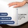 imageRV King Size Sheet Set 72 x 80  4 Piece RV King Bed Sheets  Soft Breathable and Cooling  Designed for Bunks Trailers ampamp Campers  Fits 8 to 10quot Mattress  Luxury Bedding ampamp Wrinkle Free  WhiteWhite